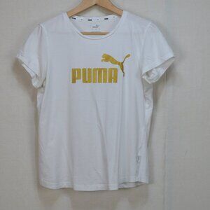 puma white t shirt youth size large